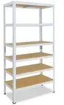 shelfplaza HOME 155x50x23 cm Schwerlastregal in wei&szlig; mit 6 B&ouml;den und 145 kg