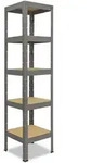 shelfplaza PRO 200x60x60 cm Schwerlastregal in grau mit 5 B&ouml;den und 200 kg...