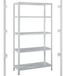 SCHULTE Regalwelt Stecksystem-Grundregal, 5 B&ouml;den, 2000x1200x500, wei&szlig;