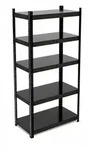 Relaxdays Schwerlastregal, HBT: 150x75x30 cm, 875 kg, Stahl, 5 Ebenen, Lagerregal,