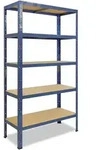 shelfplaza HOME 180x110x30 cm Schwerlastregal in blau mit 5 B&ouml;den und 175 kg