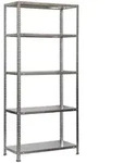 PROREGAL Schraubregal PANDA TALL | HxBxT 200x100x30cm | 5 Fachb&ouml;den | Fachlast...