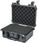 HMF ODK100 Outdoor-Fotokoffer, Transportkoffer mit Rasterschaumstoff, 34 x 29,5 x