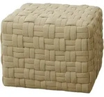 SVITA POPPY Hocker Sitzpouf geflochten Sitzhocker Fu&szlig;hocker f&uuml;r Sessel