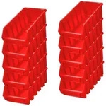 PROREGAL Mega Deal 10x Sichtlagerbox 2L | HxBxT 7,5x11,6x21,2cm | Polypropylen...