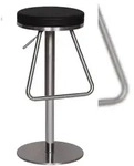 FineBuy Barhocker Edelstahl Design Barstuhl Tresenstuhl Modern Bistrohocker