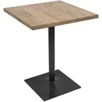 Mendler Bistrotisch HWC-H10, Bartisch Thekentisch, Industrial Gastro Metall Ulme