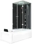 AcquaVapore Whirlpool Wanne Duschtempel Dusche Duschkabine K05-L31 180x90 cm...