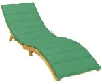 vidaXL Sonnenliegen-Auflage Gr&uuml;n 200x50x3 cm Oxford-Gewebe