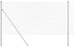 vidaXL Zaunpfosten Silber 25 x 1,2 m (60 x 60 mm Netz) Stahl