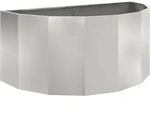 vidaXL Pflanzk&uuml;bel Silber 120 x 60 x 50 cm Edelstahl
