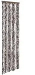 vidaXL Fliegenvorhang Beige und Braun 56x200 cm Chenille