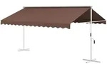 Outsunny - Standmarkise - 450Lx340Wx255Hcm - Kaffee