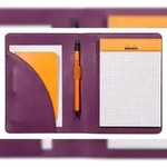 Rhodiarama Mappe f&uuml;r Block oder Notizheft A6, N&deg;13 13x17 cm - Violett 213006C