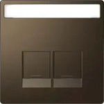 Merten Zentralplatte 2f.moccamet MEG4574-6052