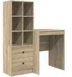 vidaXL Schreibtisch mit Schubladen 2 pcs Sonoma-Eiche