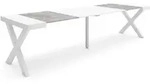SKRAUT HOME Ausziehbarer Konsolentisch, 302x90x73cm, F&uuml;r 14 Personen, Holzbeine,