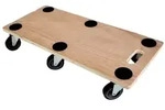 PROREGAL Profi Transportroller mit 6 Rollen | HxBxT 11x30x68 cm | Traglast 300kg 
