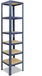 shelfplaza HOME 230x45x45 cm Schwerlastregal in blau mit 6 B&ouml;den und 145 kg...
