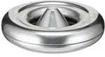 PROREGAL Feuerl&ouml;schender Tischaschenbecher aus Aluminium | Hx&Oslash; 6x25cm | Silber