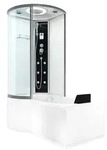 AcquaVapore Kombination Badewanne Dusche K55-R01 Duschtempel 100x170 cm