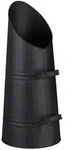 Relaxdays Kohlensch&uuml;tte, 16 Liter, Eisen, Kohleeimer mit 2 Griffen, Pelletsch&uuml;tte