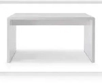 SalesFever Schreibtisch 160x70 cm | MDF | B 160 x T 70 x H 75 cm | Wei&szlig;