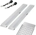 Baumarktplus TRUTZHOLM 2x Auffahrrampen 200 x 28 cm 540 kg Alu gelocht starr
