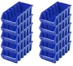 PROREGAL Mega Deal 10x Sichtlagerbox 2L | HxBxT 7,5x11,6x21,2cm | Polypropylen...