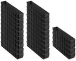 PROREGAL 24x Leitf&auml;hige Industriebox 500 S | HxBxT 8,1x9,1x50cm | 2,8 Liter |...