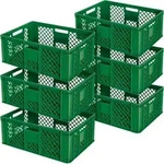 BRB 6 Euroboxen / B&auml;ckerkisten, LxBxH 600 x 400 x 240 mm, gr&uuml;n,...
