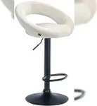 CLP Barhocker Olinda Samt creme/schwarz