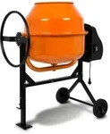 EBERTH Betonmischer 180L (650W, 230V, Gusseisen-Trommel & Zahnkranz, Handrad,