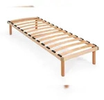 Coemo Hochwertiges Bettgestell mit Lattenrost 'Pyxis' Massivholz Buche 90x200 cm