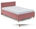 Meise M&ouml;bel Kinderbett Cool 140x200 cm | Bettgestell | Kopfteil glatt | Cordstoff