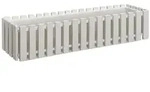 BURI Blumenkasten wei&szlig; 75x18,5cm Pflanzkasten Balkonkasten Blumentopf...