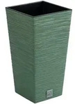 Prosperplast - Erdgr&uuml;n farbeer Blumentopf mit Reservoir, FURU-Kollektion - 39,5 x