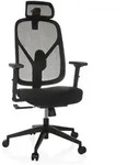 B&uuml;rostuhl / Drehstuhl RALOO ECO Sitz Stoff / R&uuml;cken Netzstoff schwarz hjh...