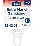 Tork Extra H&auml;ndedesinfektionsgel S4, Desinfektionsmittel ohne klebrige...
