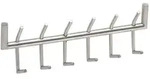 Wandgarderobe FineBuy Garderobe Metall 60 cm Silber Flur Hakenleiste Paneel