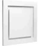 Kermi x-well Zu-/Abluftdurchlass SEA302 quadratisch aus Metall, wei&szlig;, NW 125 -