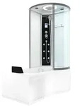 AcquaVapore Kombination Badewanne Dusche K55-L01-EC Duschtempel 170x100 cm