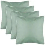 Bestlivings Outdoor Kissen mit Paspel 4er Pack ( 45 x 45 cm ) Mintgr&uuml;n -...