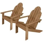 ML-Design ECD Germany Adirondack-St&uuml;hle 2er Set, Braun, aus massivem Tannenholz, mit