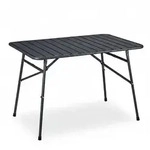 Relaxdays Gartentisch klappbar, Terrassentisch Metall, HBT 74,5 x 110 x 70,5 cm,