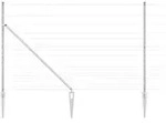 vidaXL Zaunpfosten Galvanisiert 25 x 1,5 m Stahl