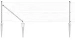 vidaXL Zaunpfosten Silber 25 x 0,4 m (25 x 25 mm Netz) Stahl