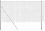 vidaXL Zaunpfosten Silber 25 x 1,2 m (16 x 16 mm Maschen) Stahl