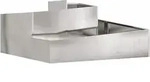 vidaXL Gartenblumentopf Silber 100 x 100 x 50 cm Edelstahl