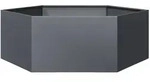 vidaXL Pflanzk&uuml;bel Anthrazit Sechseckig 138x120x45 Stahl